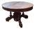 Late 19th Century Belgian Oval Walnut Pedestal Table For Sale