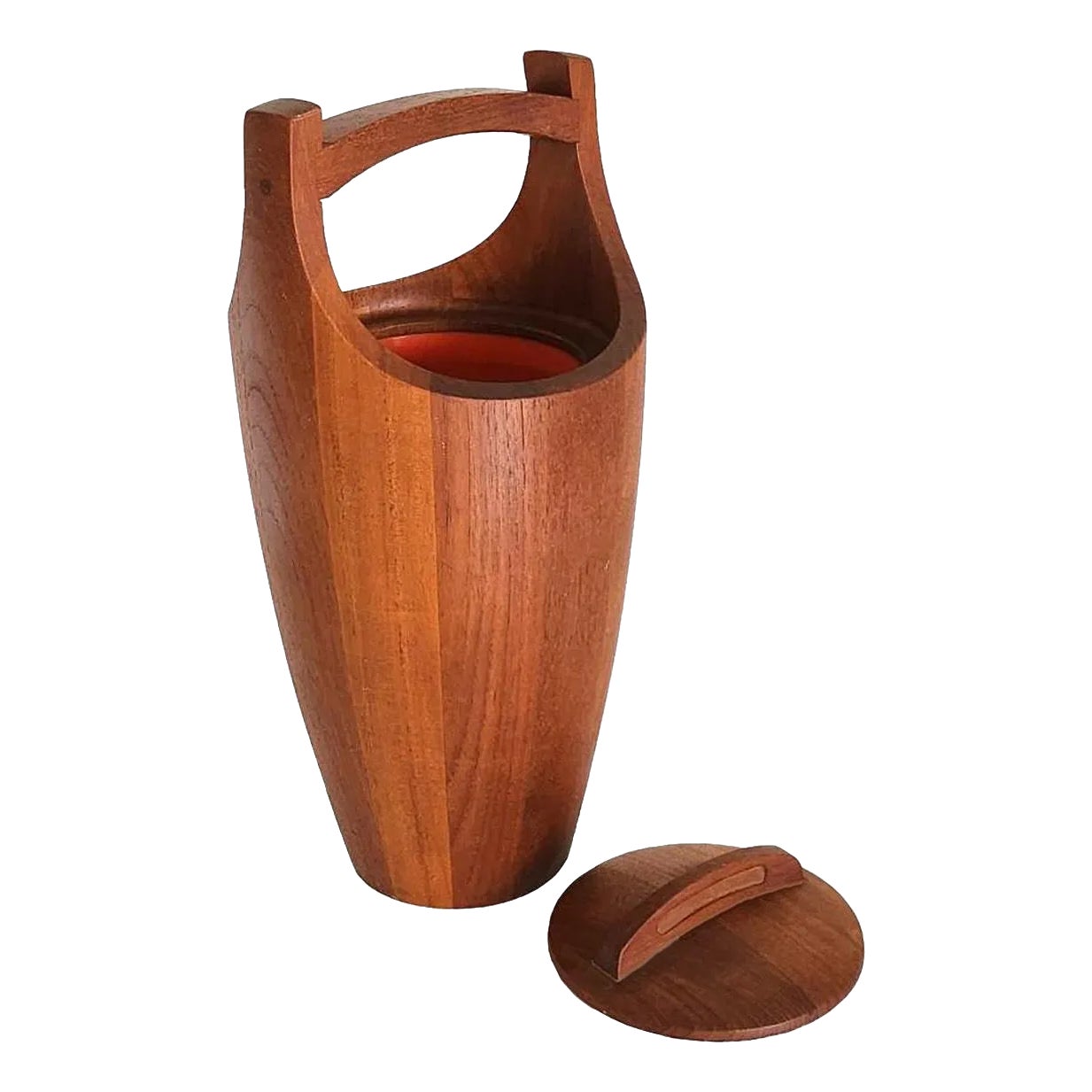 1950s Dansk Teak Wood Congo/Viking Ice Bucket With Lid | Chairish