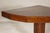 Wood Rustic Vintage Corner Demilune Pedestal Table with Delicately Carved Base For Sale - Image 7 of 12
