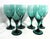 Vintage Libbey Glass Set of 6 Juniper Green Stemmed Glasses For Sale - Image 9 of 11