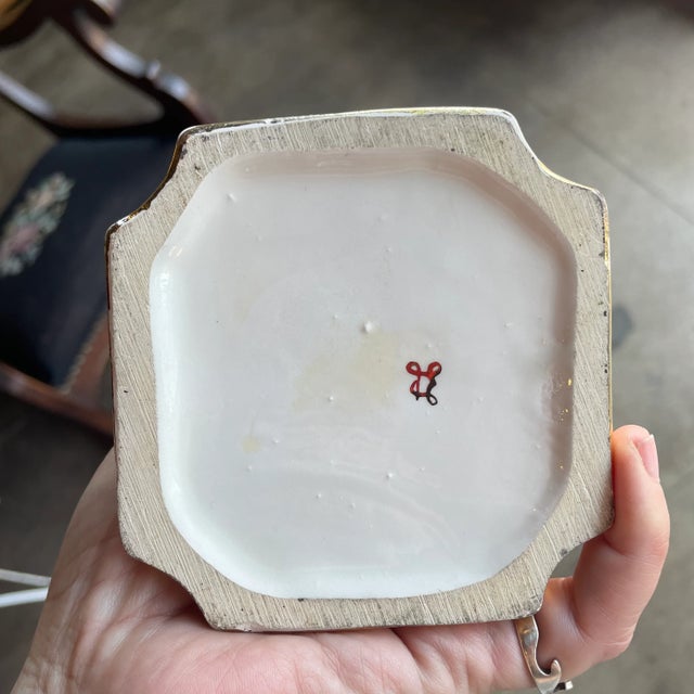 Ceramic Vintage Italian Capodimonte Porcelain Vase For Sale - Image 7 of 7