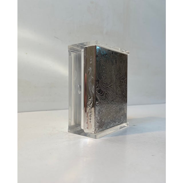 1970s Art Deco Revival Acrylic Glass Box from WMF Germany, 1970s For Sale - Image 5 of 10