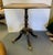 English 18th Century Pedestal Side Table With Lapidary Painting and Gilt Accents For Sale - Image 3 of 11