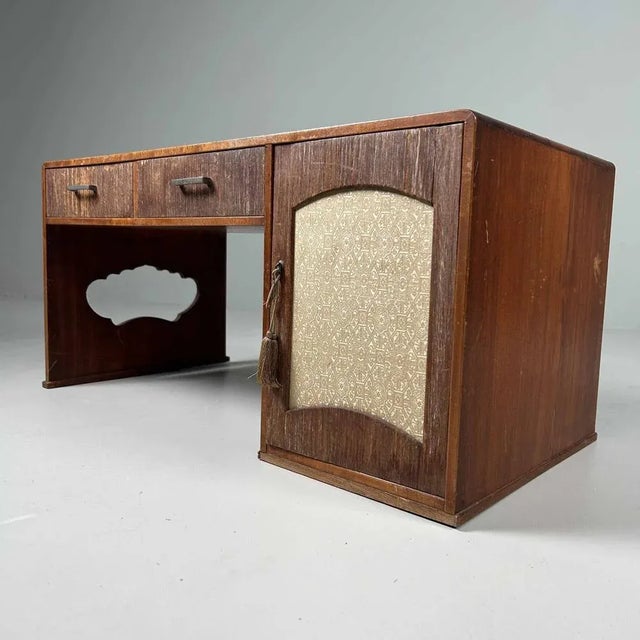 Metal Japanese Shosai-Ki Writing Desk, 1930s For Sale - Image 7 of 11