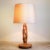Mid-Century Table Lamp with Handmade Oak Lamp Base, 1960s For Sale - Image 6 of 6
