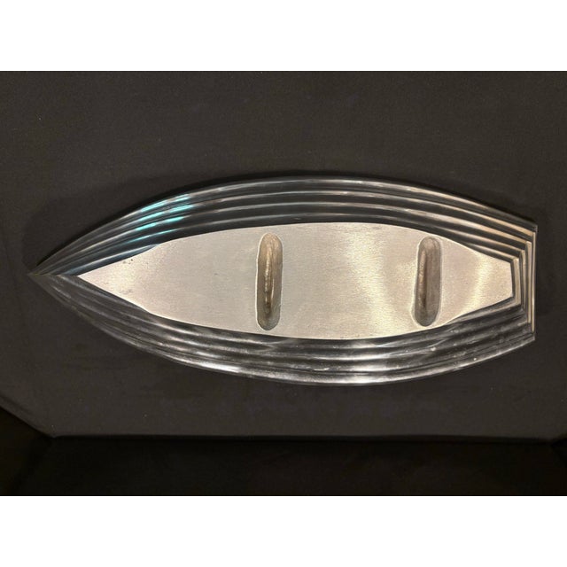 Metal Early 21st Century Aluminum Dory Boat Sectioned Serving Dish For Sale - Image 7 of 7