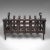 1950s Vintage Fire Basket, English, Iron, Fireplace, Gothic Revival, Mid Century, 1950 For Sale - Image 6 of 10