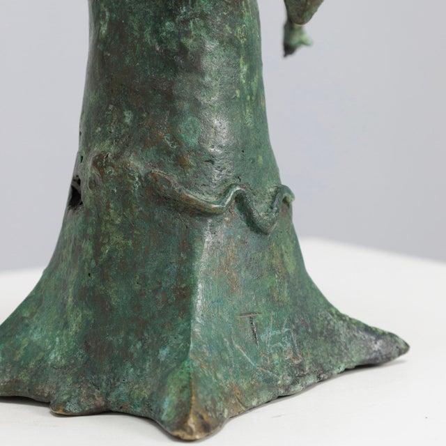 TM, Baobab Tree Sculpture with Birds, 1980s, Bronze For Sale - Image 6 of 10