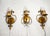 Wrought Iron and Gold Leaf Wall Lights, 1960s, Set of 3 For Sale - Image 13 of 13