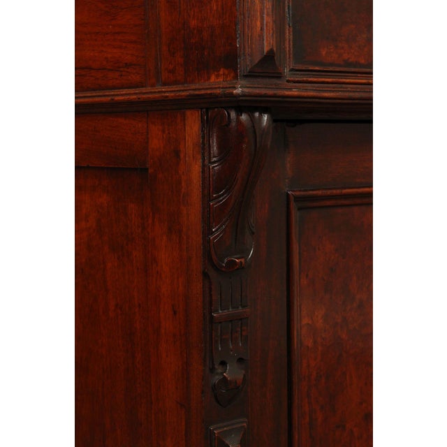 Antique Renaissance Revival Carved Walnut Drop-Front Desk For Sale - Image 17 of 18