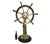 Nautical Solid Brass Ships Wheel on Stand For Sale - Image 3 of 6