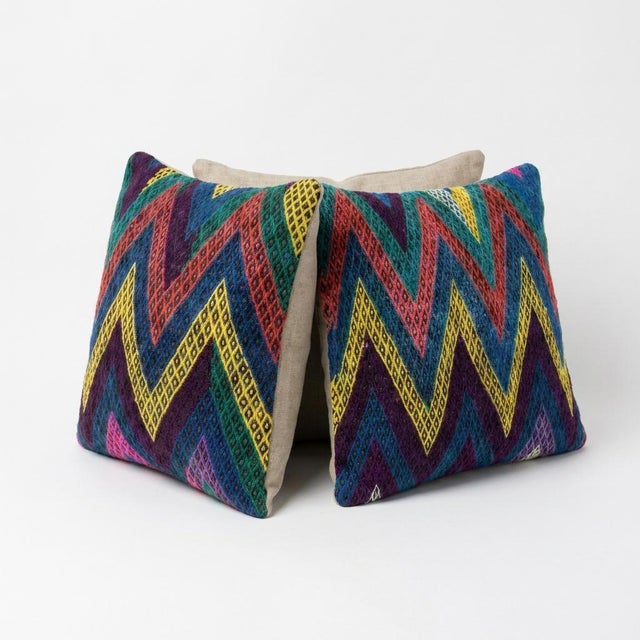 This beautiful 19'' x 20'' & 20'' x 20'' pillow cover set was made from authentic Turkish rug pieces. Bright colors of...