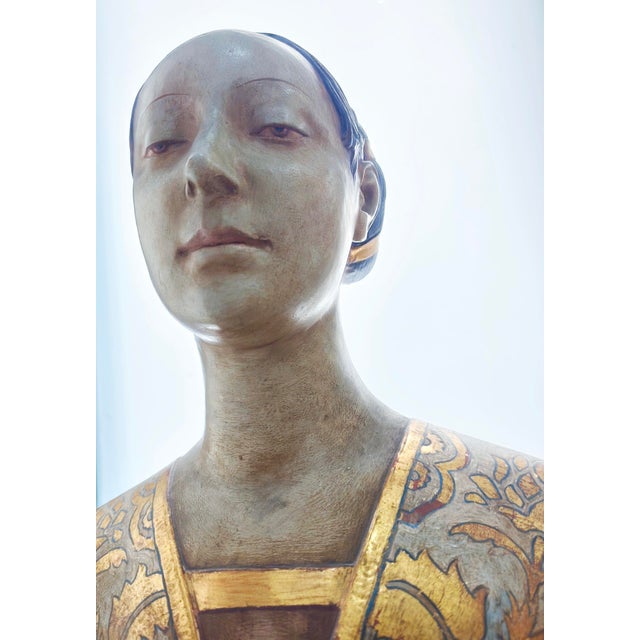 Brown Hand Painted Figurative Statue, 1800s, Terracotta For Sale - Image 8 of 18