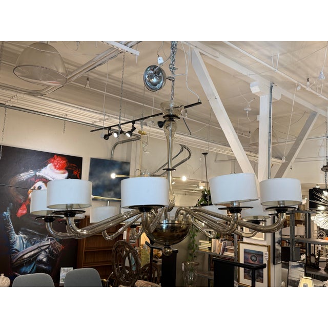 Bella Figura Disc Chandelier, Twelve Light For Sale - Image 4 of 12