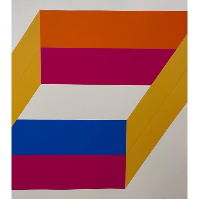Charles Hinman, 1969-71 Abstract Minimalist Color Silkscreen Print Charles Hinman On The Bowery, 1969-1971 For Sale In Miami - Image 6 of 6