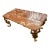 Mid 20th Century Rosso Verona Marble & Gilt Coffee Table For Sale