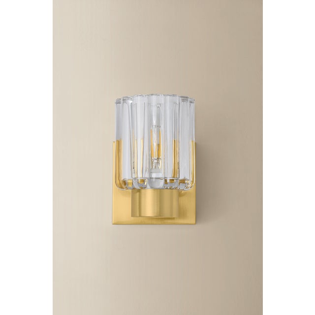 Mitzi Danae 4.25 in. 1 Light Bath and Vanity in Aged Brass Finish For Sale In New York - Image 6 of 7