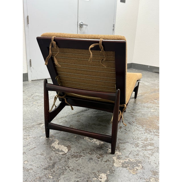 Wood Ib Kofod-Larsen for Selig Furniture Chaise Lounge, Mid 20th Century For Sale - Image 7 of 12