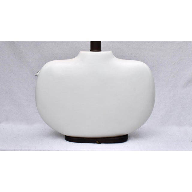 Vintage E. F. Chapman Table Lamps, Crane Design, Oval Form, 1980s For Sale - Image 11 of 13