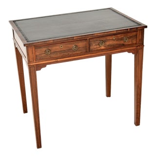 Antique Georgian Inlaid Writing Table, 1800s For Sale