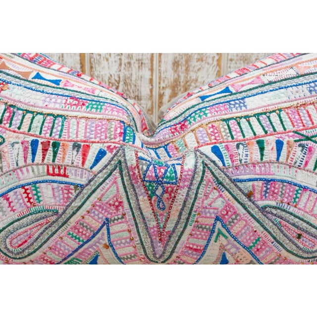 Paann Antique Tribal Grain Sack Pillow For Sale In Los Angeles - Image 6 of 10