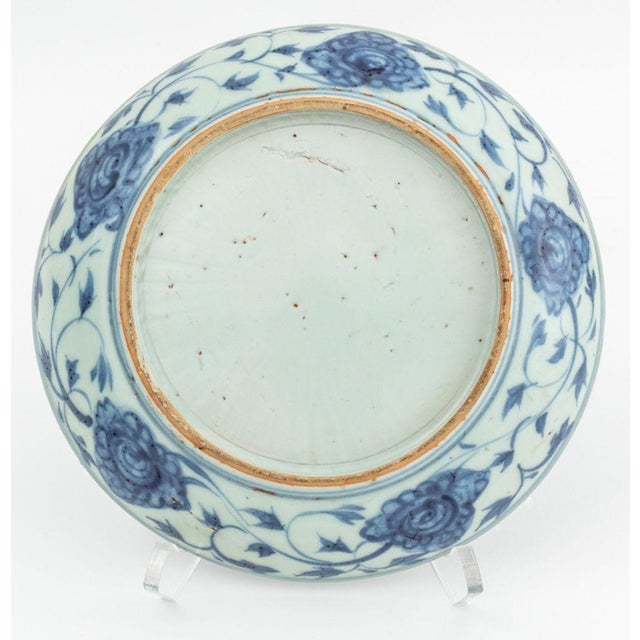 Ceramic Chinese Blue and White Porcelain Shallow Bowl For Sale - Image 7 of 7
