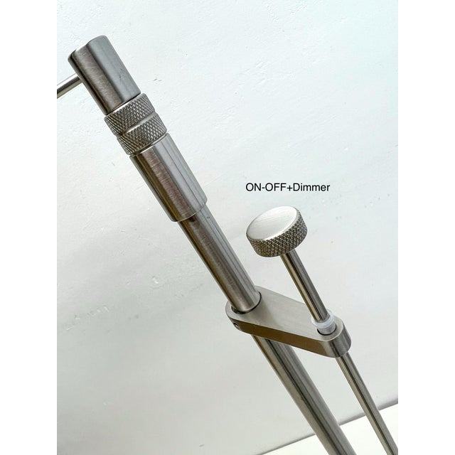 Adjustable Floor Lamp with Swing Arm Marked Holtkotter, 1970s For Sale - Image 12 of 17