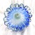 Contemporary 1970s Blue and White Unmarked Art Glass Vase For Sale - Image 3 of 3