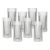 Ralph Lauren Herringbone Crystal Tumblers, Set of 8 For Sale