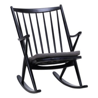 Mid-Century Danish Rocking Chair Model 182 by Frank Reenskaug for Bramin For Sale