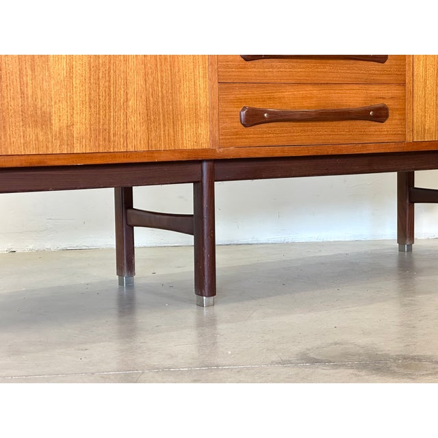 Brown Vintage Teak Sideboard, 1960s For Sale - Image 8 of 14
