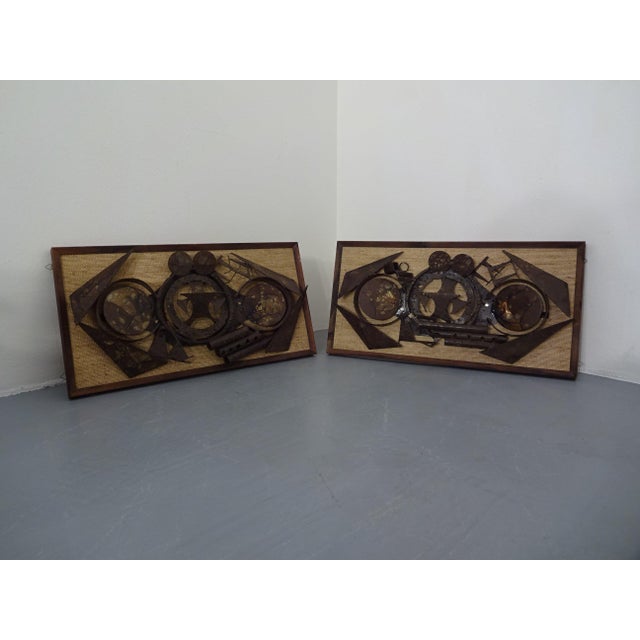 Brutalist Metal Wall Panels by Henrik Horst, Denmark, 1960s, Set of 2 For Sale - Image 16 of 16