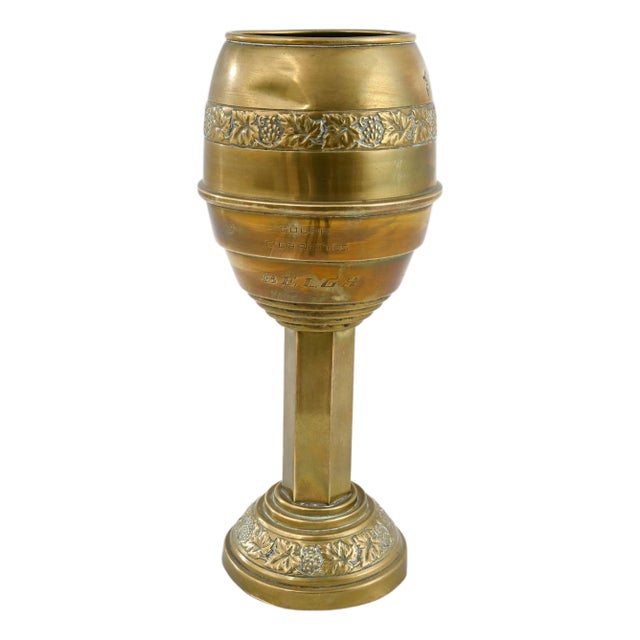 20th Century French Brass Goblet For Sale