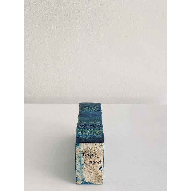 Rimini Blue Vase by Aldo Londi for Bitossi, Italy For Sale - Image 13 of 15