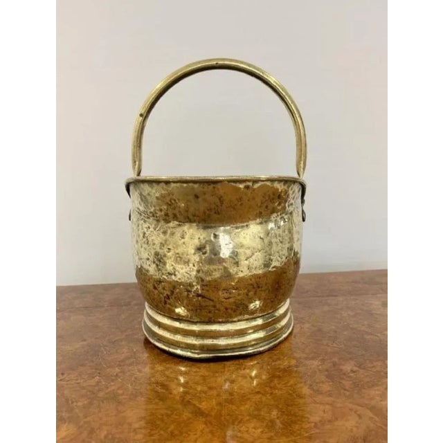Victorian Brass Helmet Coal Scuttle, 1880s For Sale - Image 3 of 5