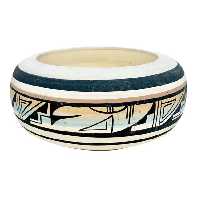 Vintage Navajo Pottery Bowl For Sale
