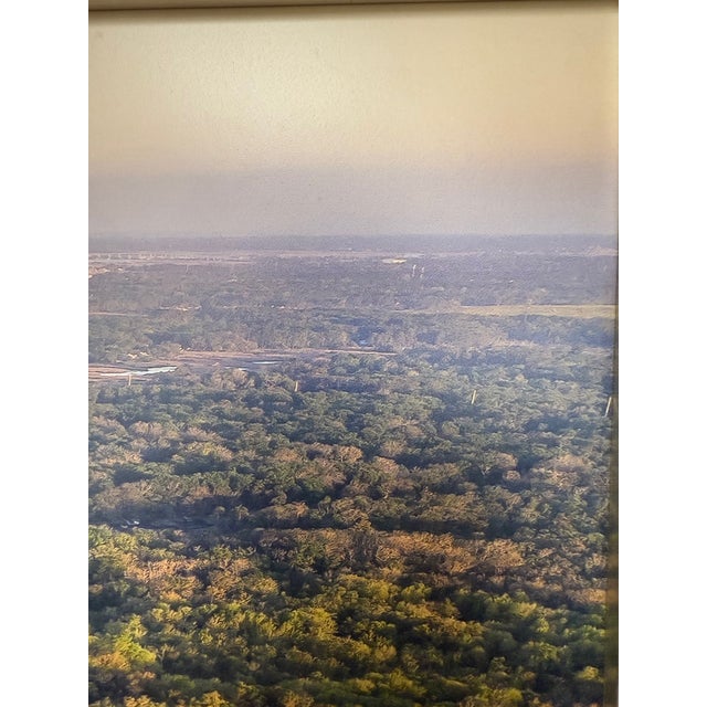 Wood Aerial View of Salt Marsh, Framed Photograph, Artist Tom Schifanella For Sale - Image 7 of 8