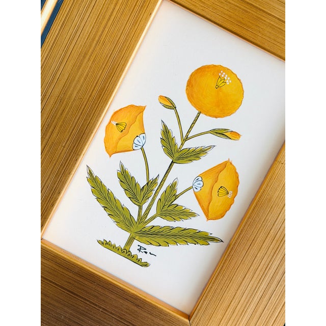 This beautiful mustard yellow floral motif painting draws inspiration from the iconic designs of Jaipur, India, seen...