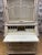 Vintage French Provincial Hand Carved White Secretary Desk and Display Cabinet For Sale - Image 4 of 9