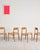 Dimensions: approx. 50 × 47 × 75 × 44 cm (width × depth × height × seat height) Original set of four dining chairs by...