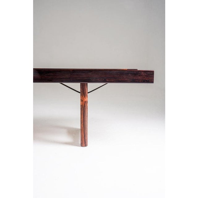 Wood Krobo Bench by Torbjørn Afdal for Mellemstrands Trevareindustri, Norway, 1960s For Sale - Image 7 of 13