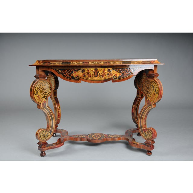 Boulle Inlaid Table in Wood For Sale - Image 5 of 18