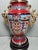 Red Monumental Chinese Cloisonné Peace Vase | Master-Designed Gilt Dragon Handles With Box For Sale - Image 8 of 12