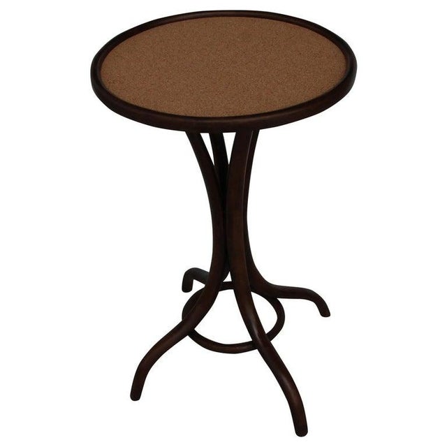Early 20th Century Early Thonet Style Pedestal Table With Cork Top For Sale - Image 10 of 10
