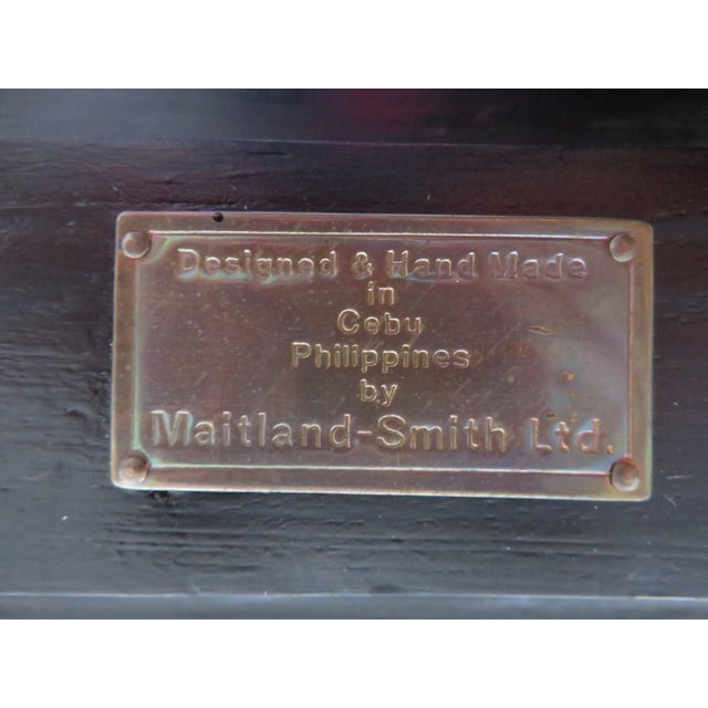 Brown Maitland Smith Tessellated Faux Tortoise Shell / Penshell Writing Desk ~ Traditional Regency Style For Sale - Image 8 of 18