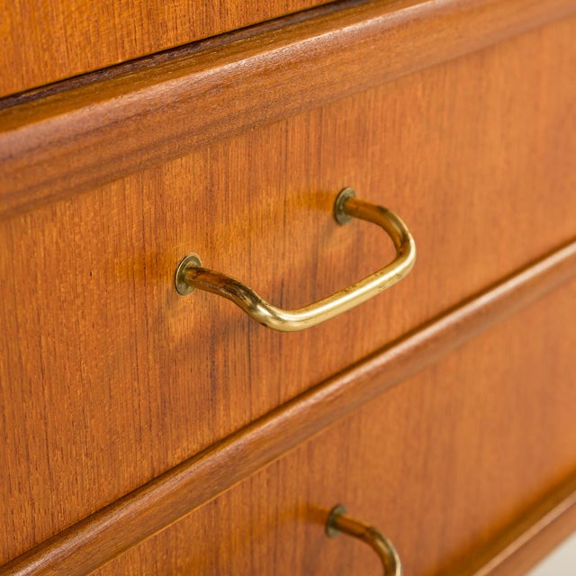 Scandinavian Free-Standing Teak Wall Unit, Norway, 1960s For Sale - Image 14 of 18