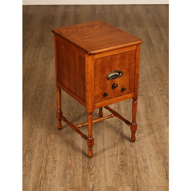 High Quality American Made Antique Stickley Bros. Radio Cabinet Featuring Solid Wood Construction, Turned Legs, And...