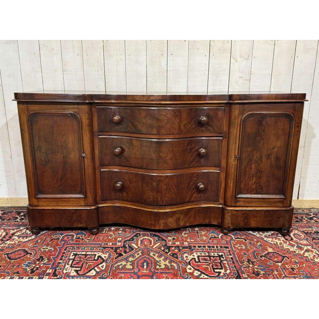 Victorian mahogany sideboard, 19th century - W=1.80m H=94cm D=55cm