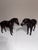 Pair of Vintage 1930s-1940s Leather Horses For Sale - Image 9 of 12