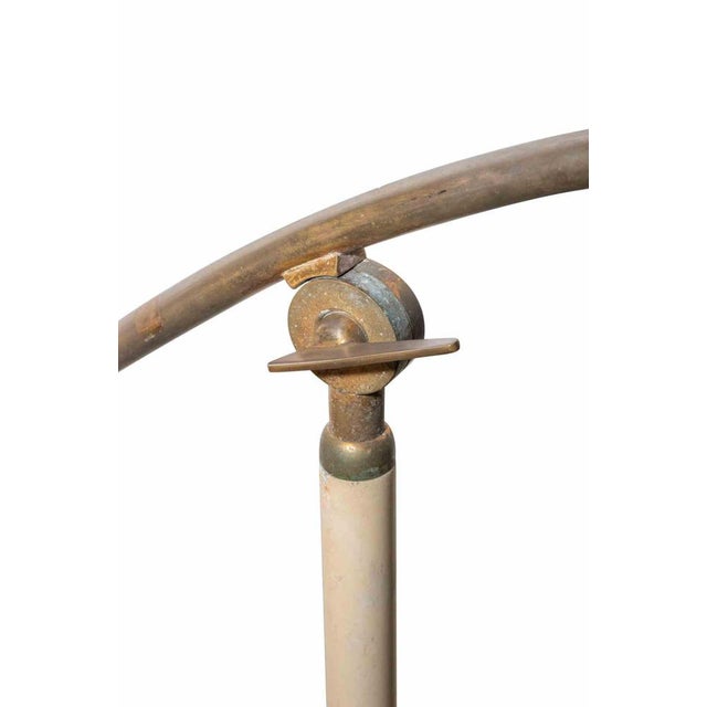 Vintage Adjustable Floor Lamp with Red Enameled Shade by Stilnovo, Italy For Sale - Image 6 of 7